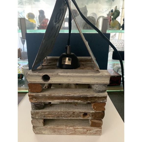 Cabin / Camping /Oregon License Plate Swag Light/Lamp With Edison Bulb - Picture 7 of 9